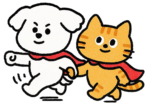 강아지와고양이