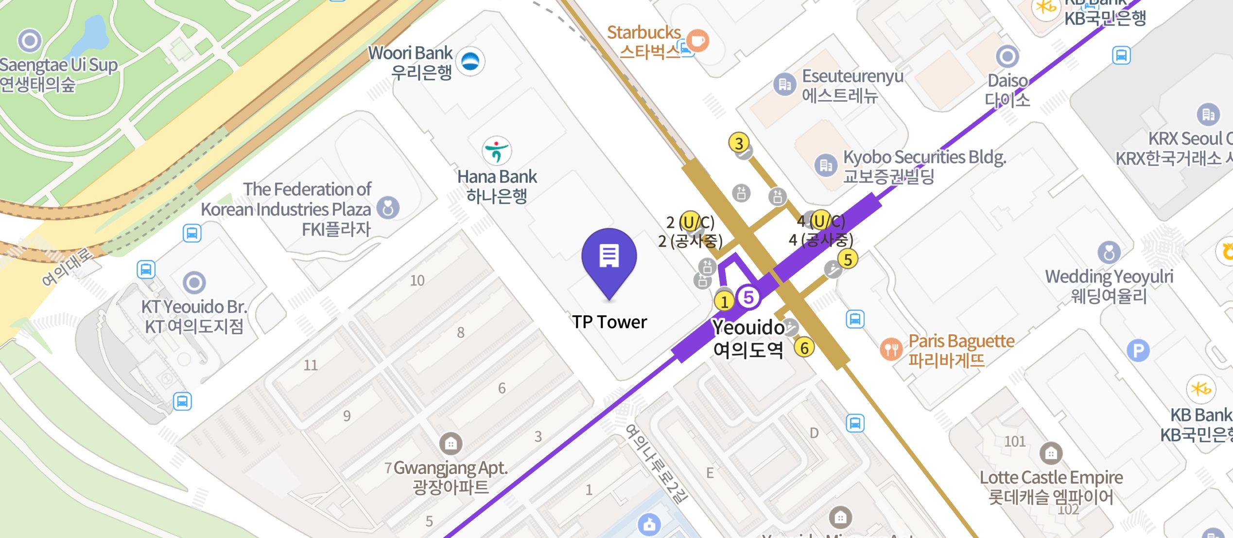 tp타워 지도 이미지
