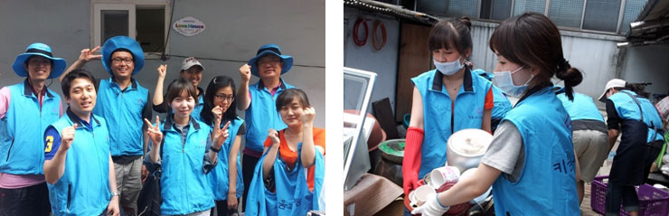 대졸신입사원 봉사활동 이미지