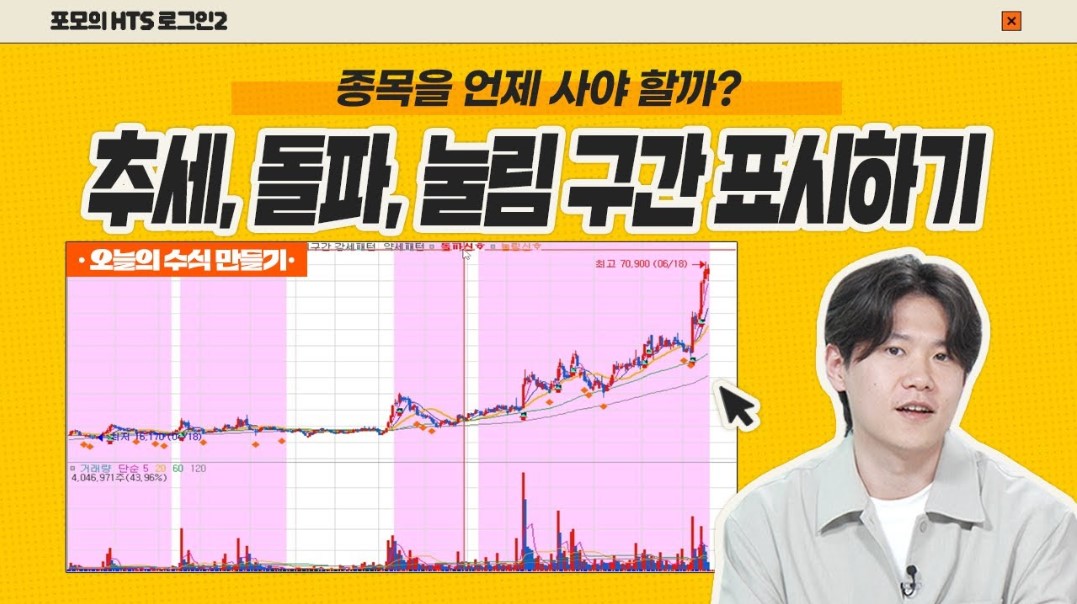 [포모의 HTS 로그인2] 8강. 이 신호가 뜨면, 바로 매수 타이밍!