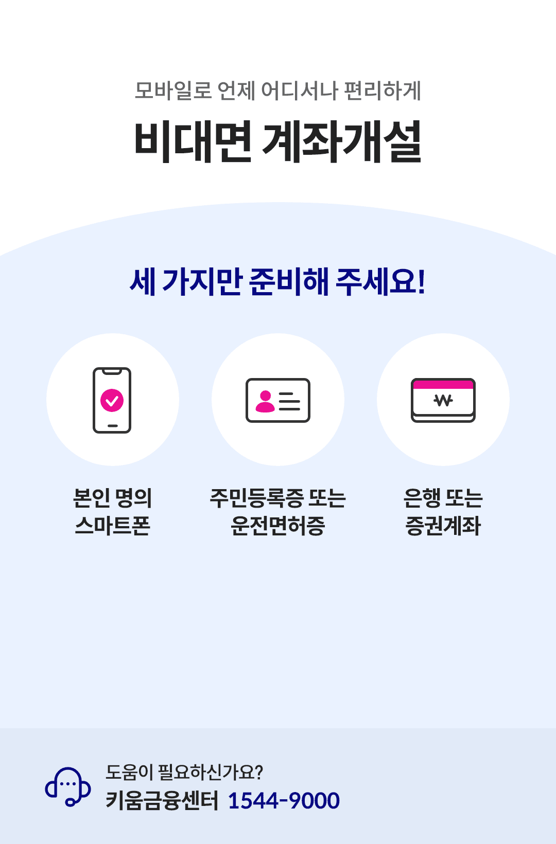 키움증권 계좌개설 화면